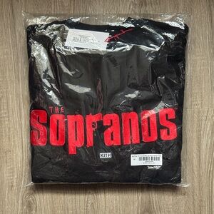 Kith Black Crewneck with Red 'Sopranos' Graphic